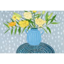 Winston Porter Flowers In Vase I On Canvas by Melissa Wang